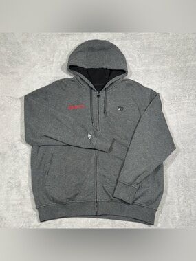 Snap On Heated Jacket Hoodie Gray Full Zip Workwear Men XL Untested No Battery